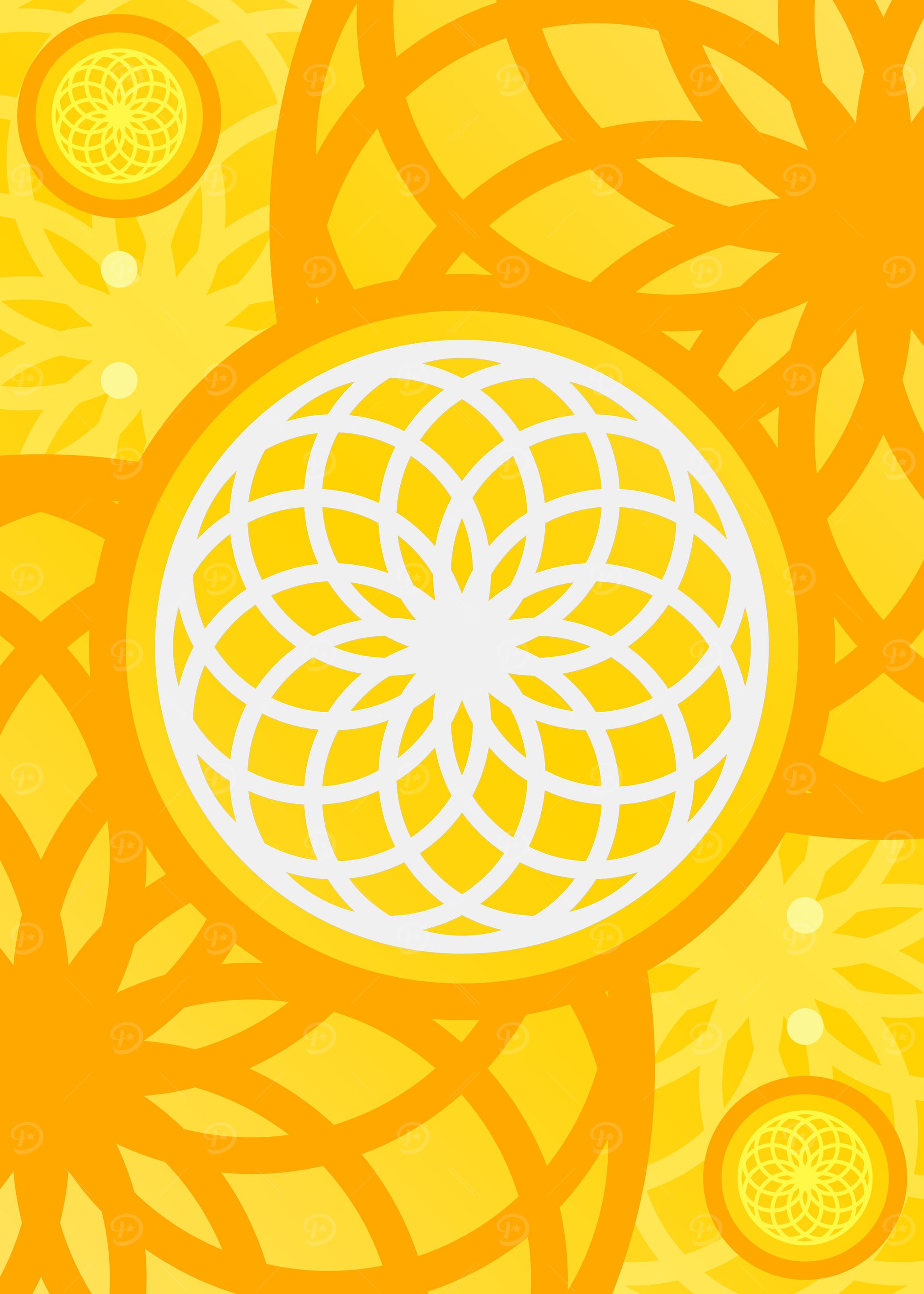 Happy Yellow Orange Glyph