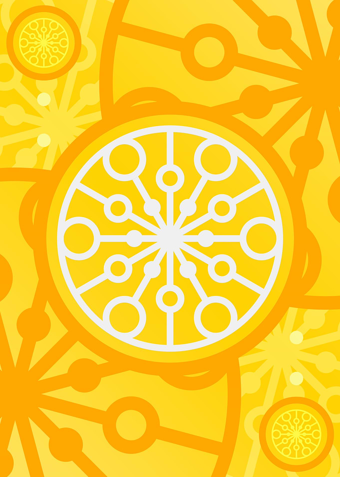 Happy Yellow Orange Glyph