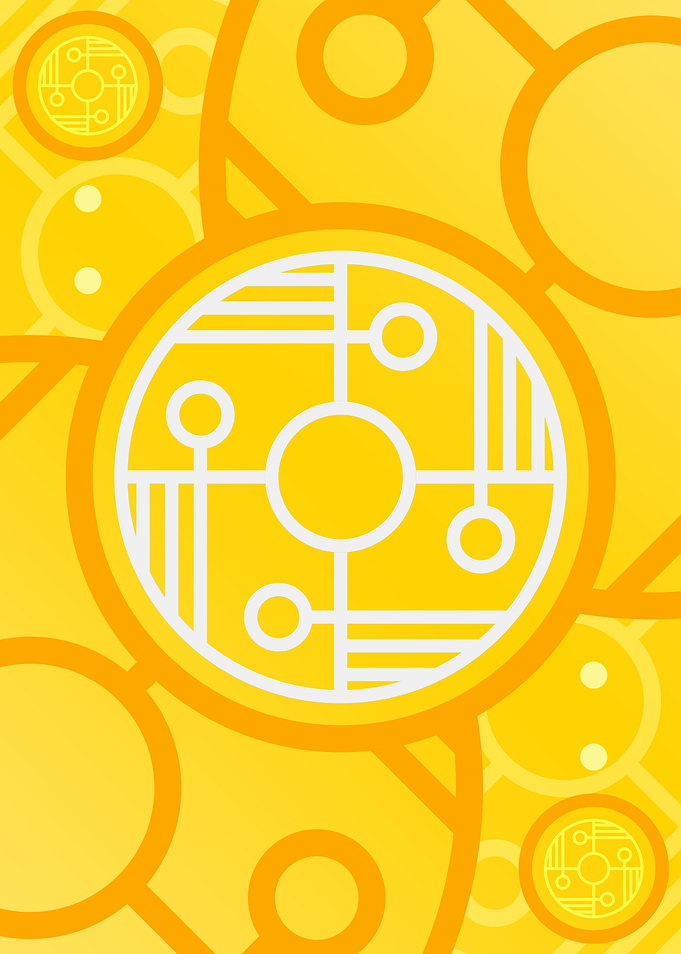 Happy Yellow Orange Glyph