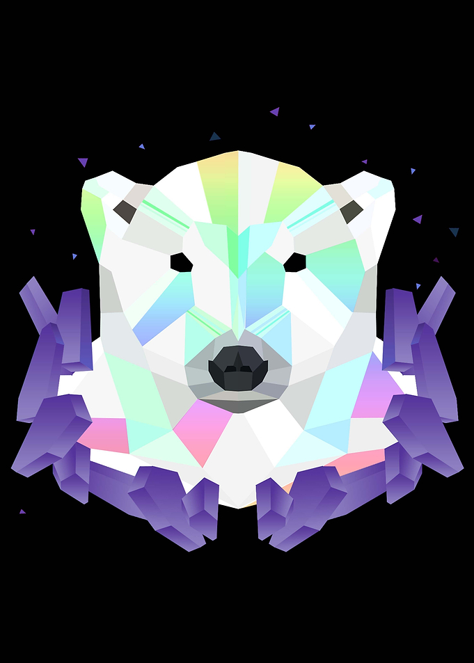 AR NFT LOW POLY POLAR BEAR