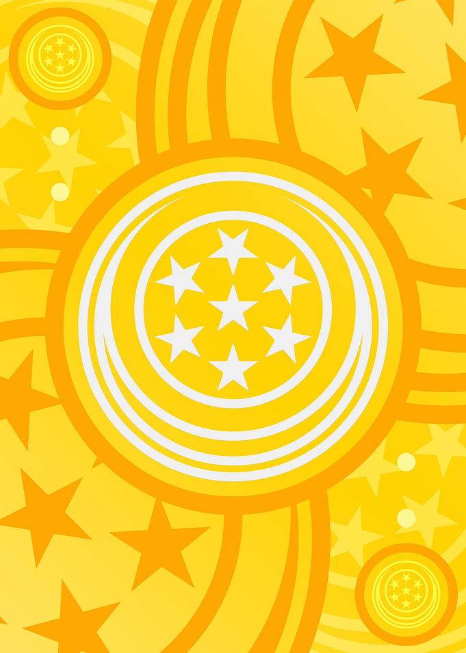 Happy Yellow Orange Glyph