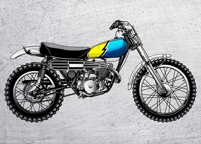 Motorbike Wall Art 17