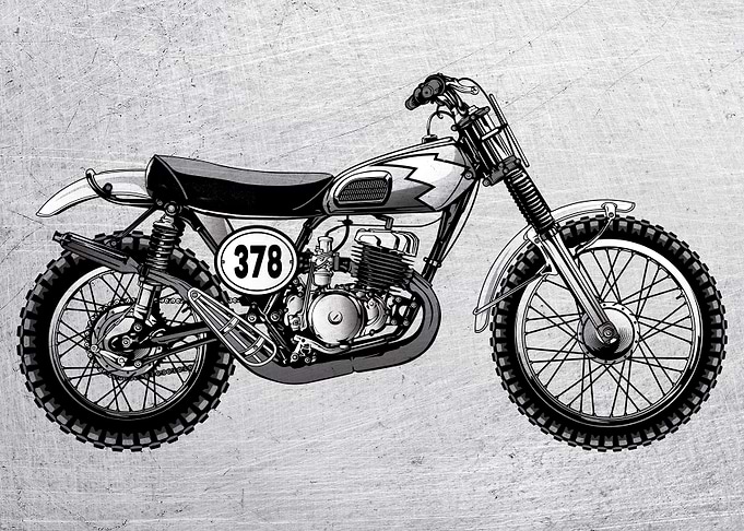 Motorbike Wall Art 16