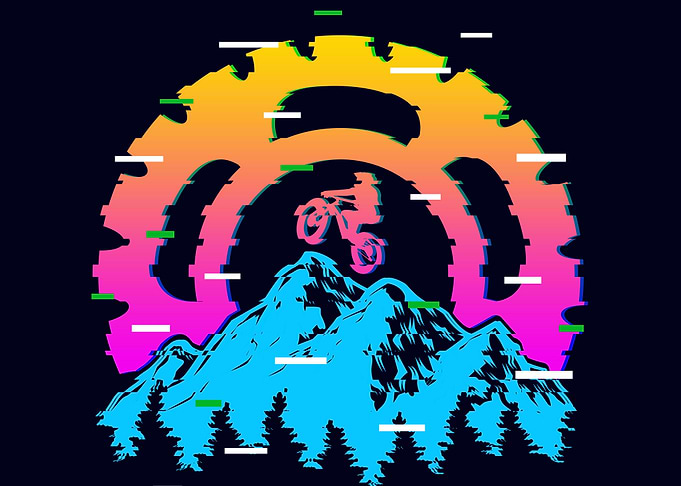 Biker Vaporwave Aesthetic