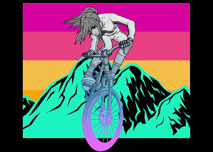 Anime Girl Biker