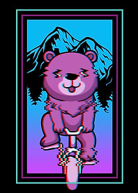 Kawaii Bear Biker