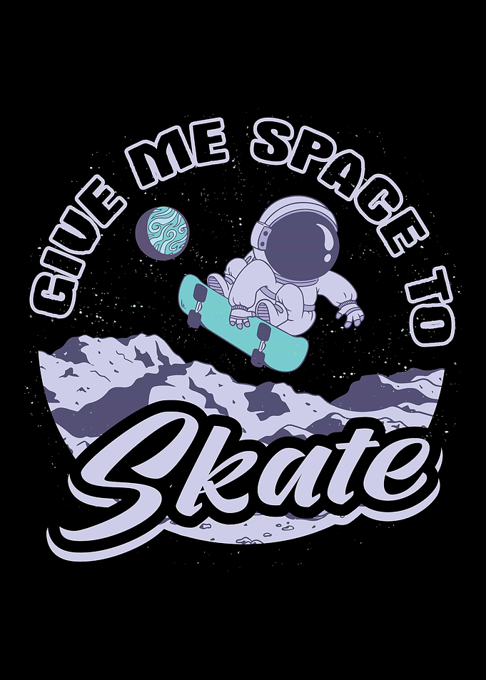 Skating astronaut skater