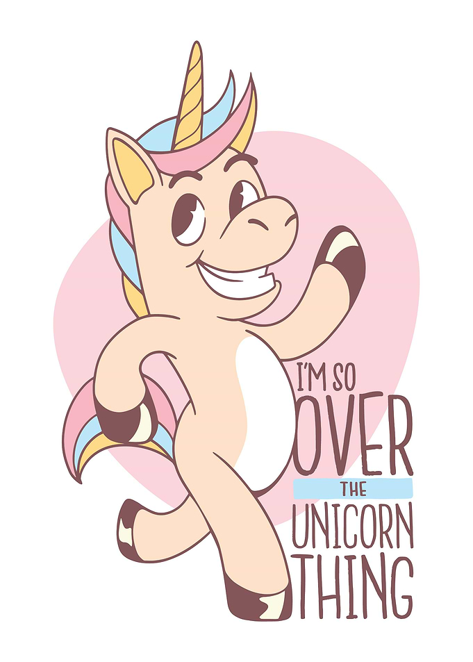 Unicorn cute funny