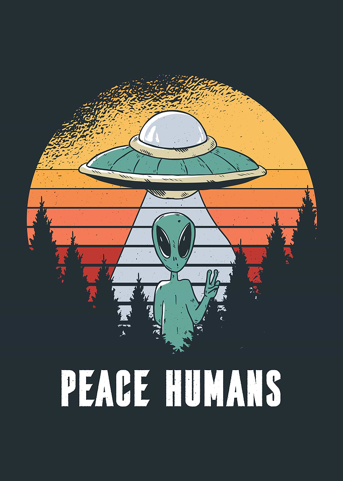 PEACE HUMANS ALIEN