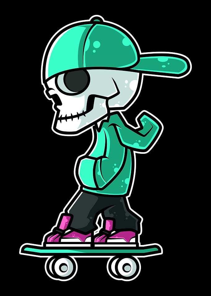 Skating Skeleton skater
