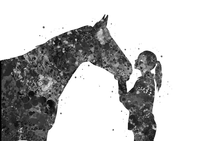 Girl with horse