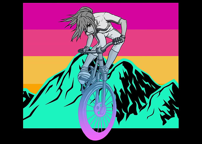 Anime Girl Biker