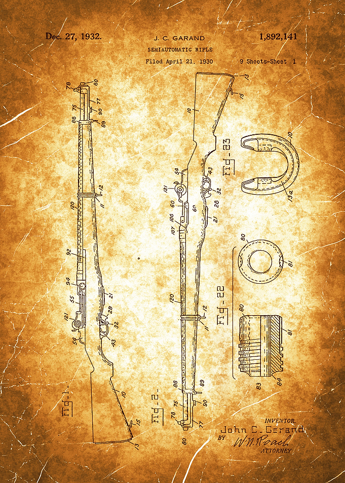 3 M1 Rifle Patent