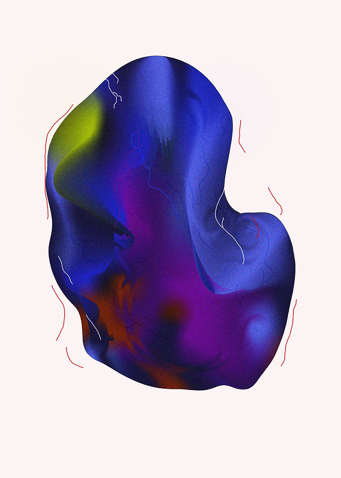 Abstract Baugasm painting