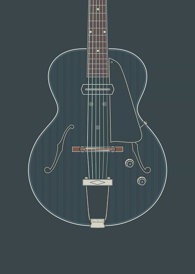 Dark Vintage Guitar