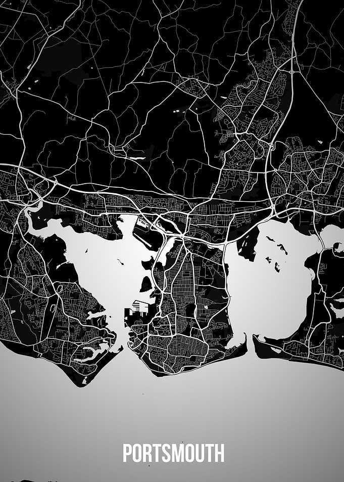 Portsmouth dark map