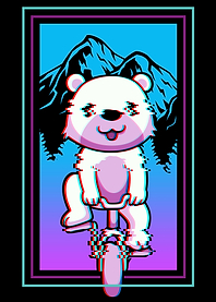 Kawaii Bear Biker