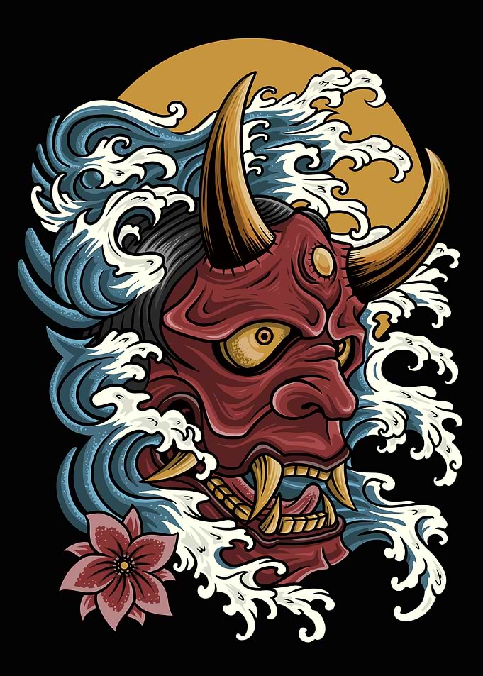 The Wavy Hannya Mask