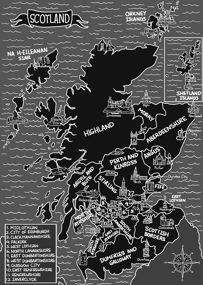 Dark Map of Scotland
