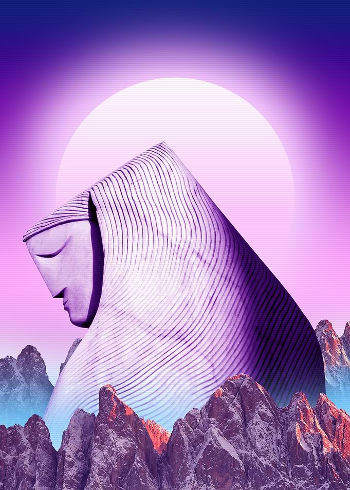 statue synthwave