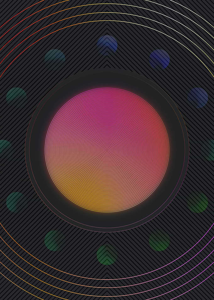 Neon Geometric Glyph Runes