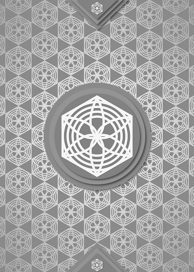 Geometric Sign Pattern Art