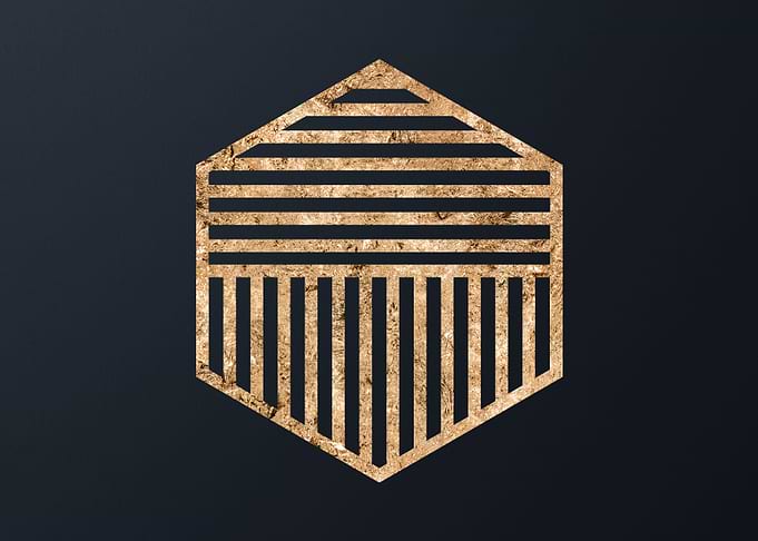 Gold Geometric Glyph Runes