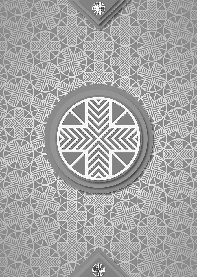 Geometric Rune Pattern Art