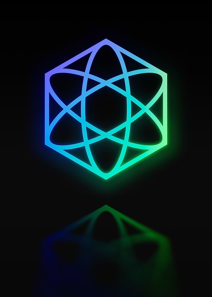 Neon Geometric Glyph Rune