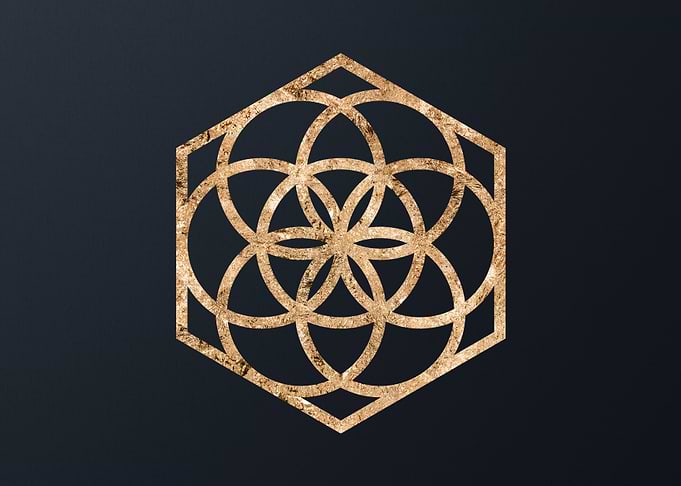 Gold Glyphs Mandalas Runes