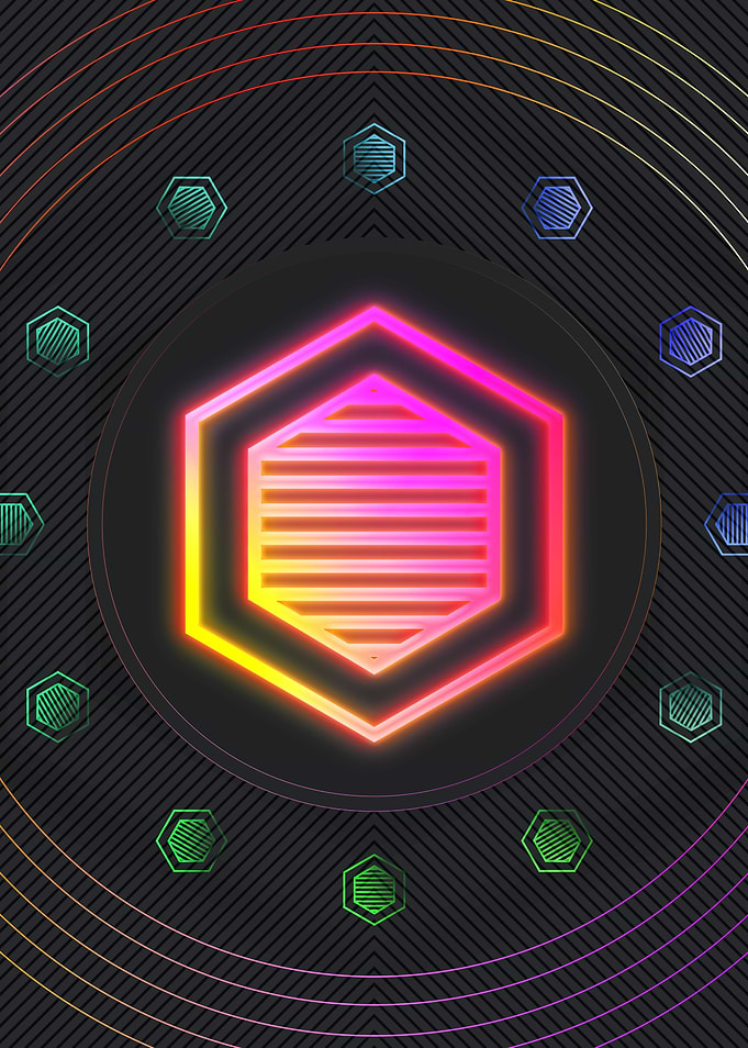 Neon Glyphs Mandalas Runes