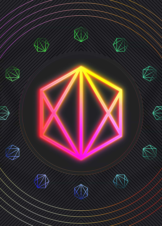 Neon Glyphs Mandalas Runes