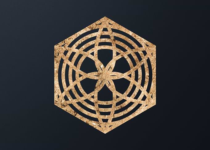 Gold Glyphs Mandalas Runes