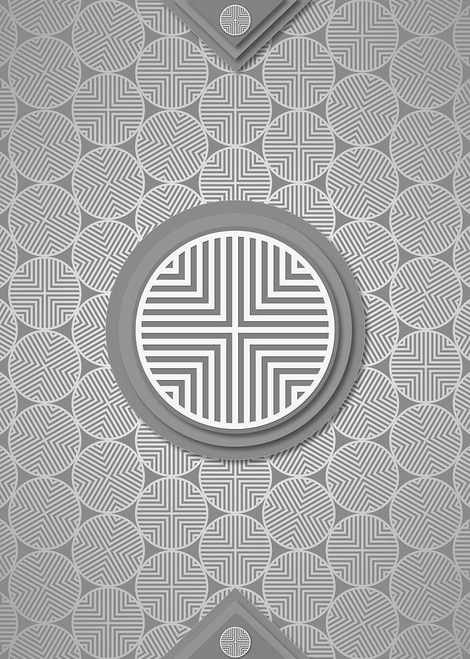 Geometric Rune Pattern Art