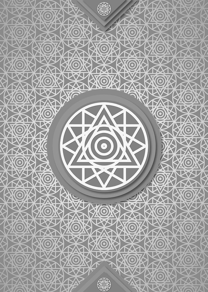 Geometric Rune Pattern Art