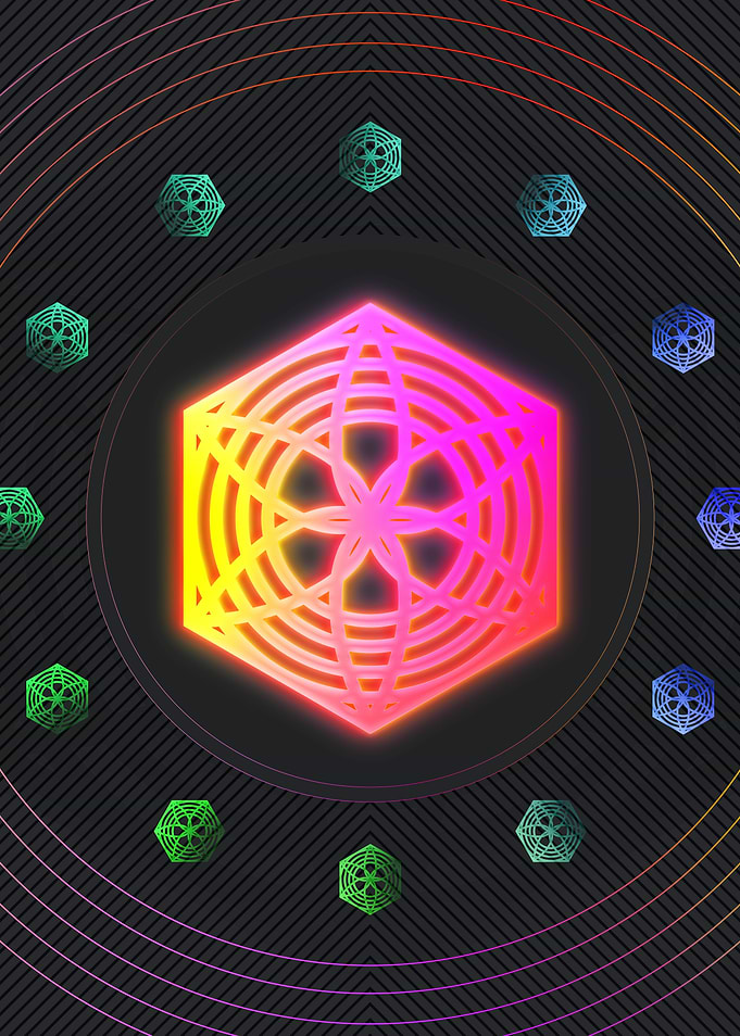 Neon Glyphs Mandalas Runes
