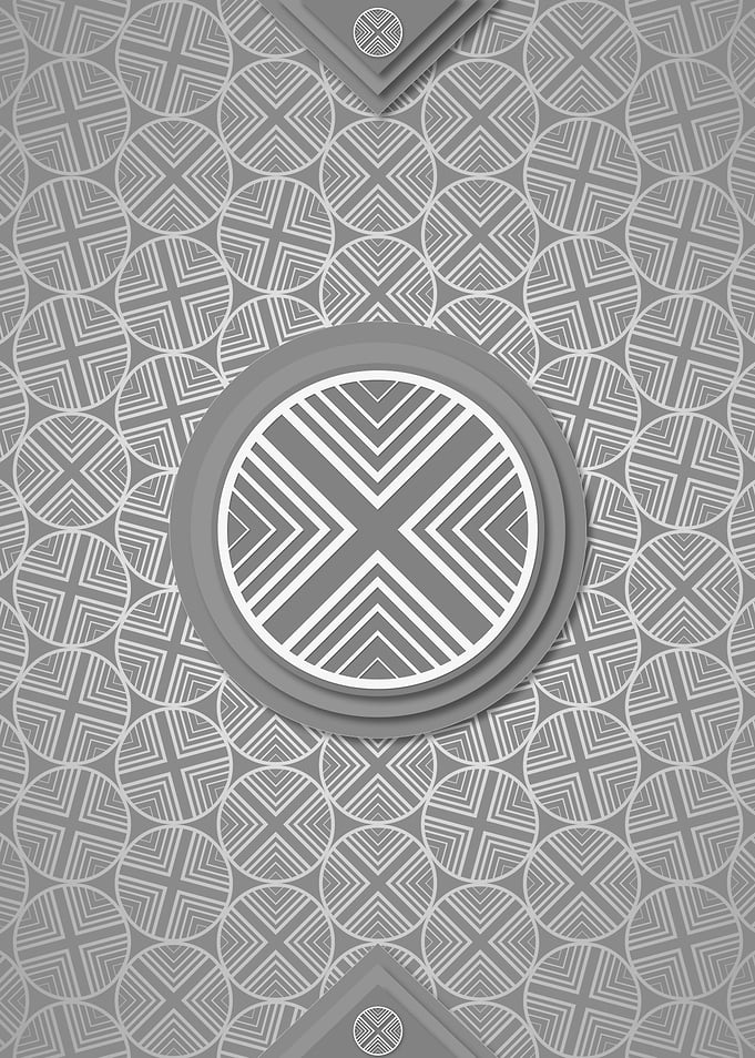 Geometric Rune Pattern Art