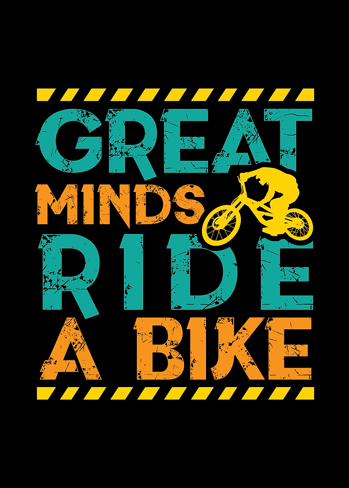 Bicyclist saying cycling b