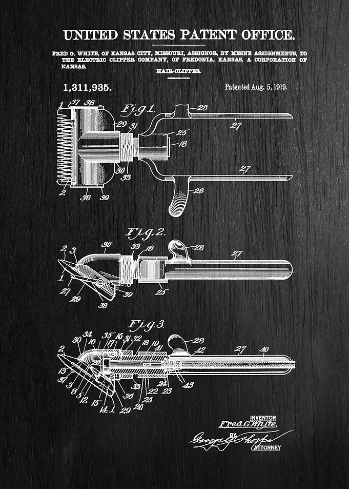 34 Hair Clipper Patent