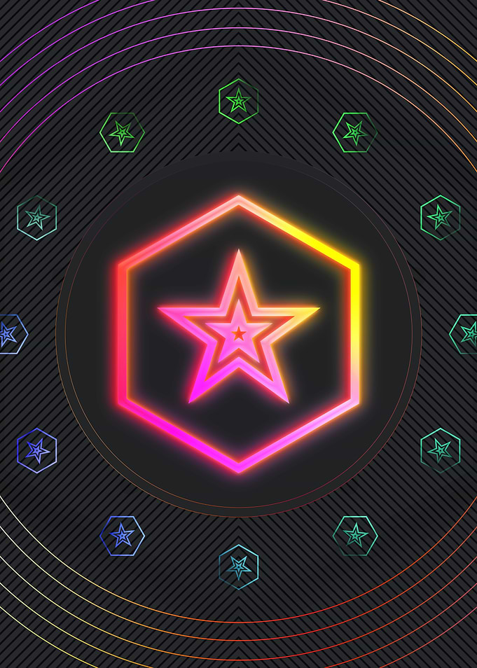 Neon Glyphs Mandalas Runes