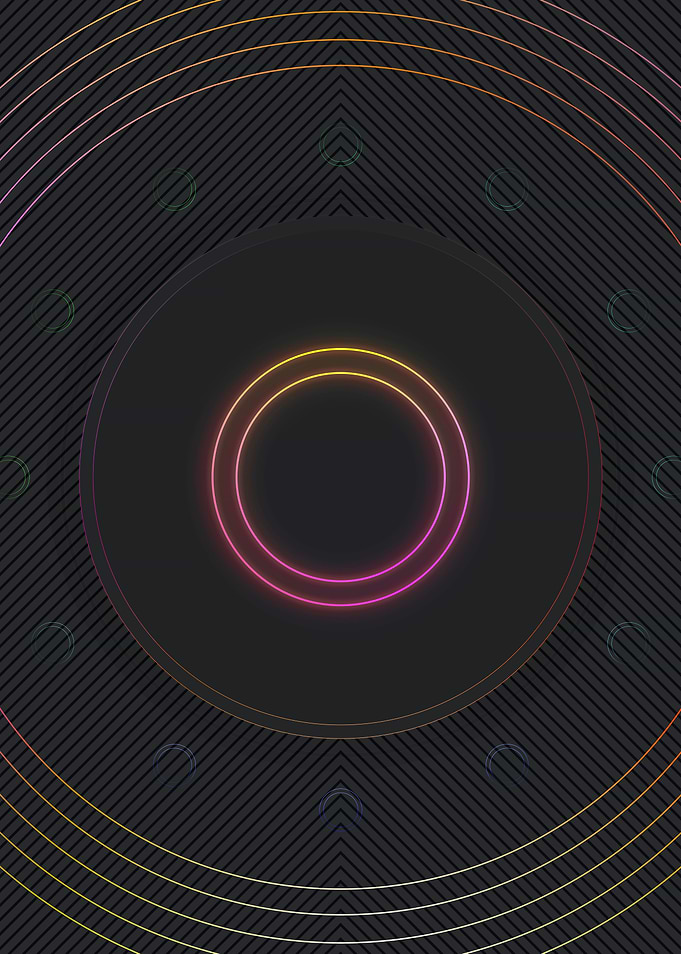 Neon Glyphs Mandalas Runes
