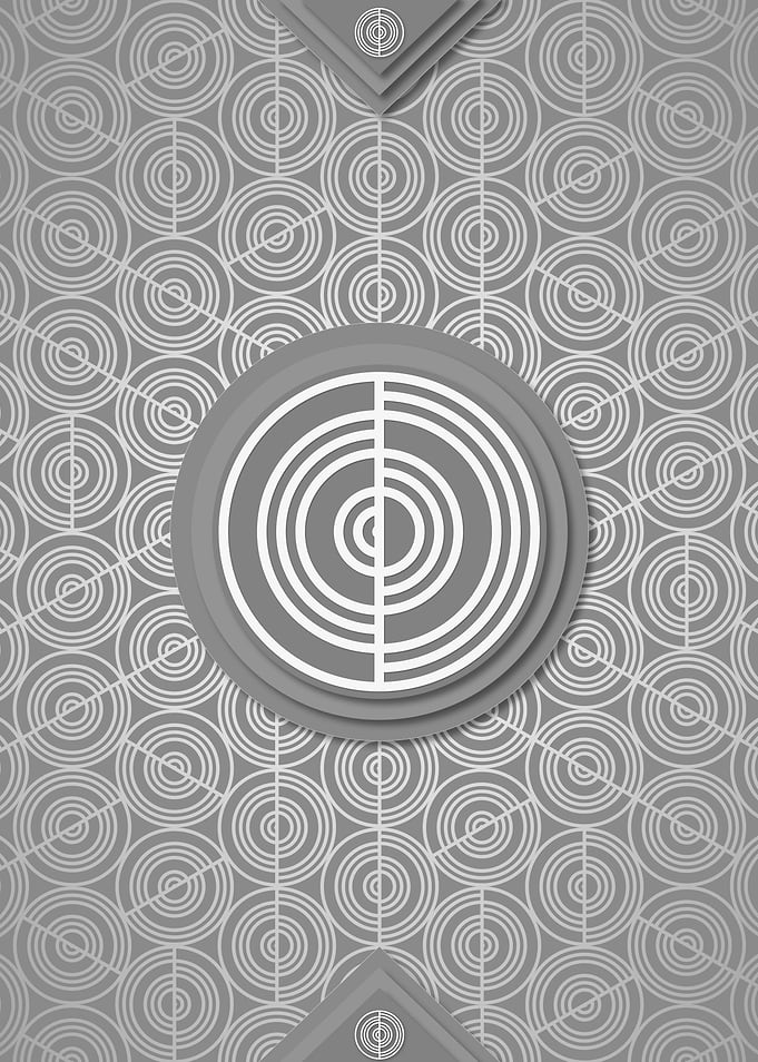 Geometric Glyph Pattern
