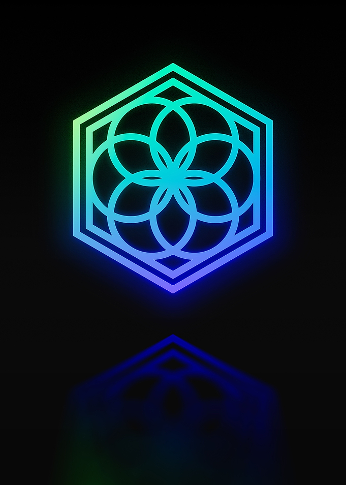 Neon Geometric Glyph Runes