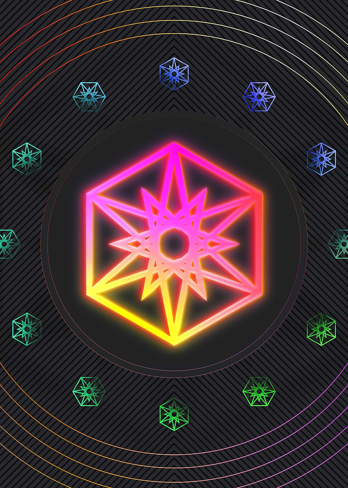 Neon Glyphs Mandalas Runes