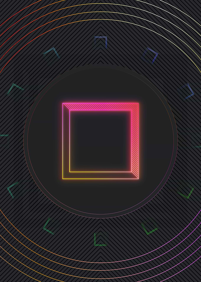 Neon Glyphs Mandalas Runes