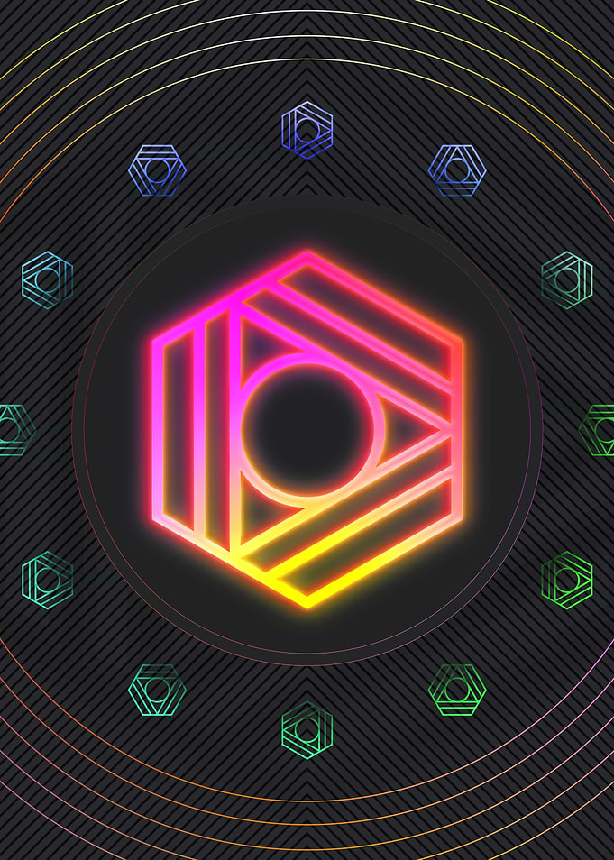 Neon Glyphs Mandalas Runes