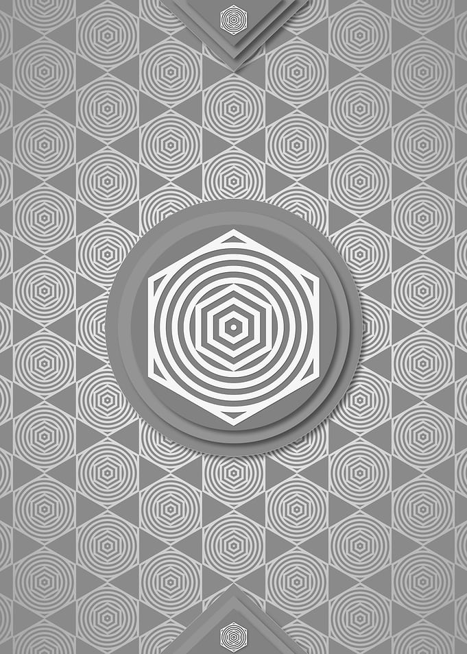 Geometric Sign Pattern Art