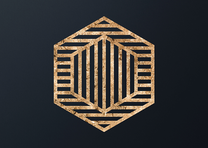 Gold Geometric Glyph Runes