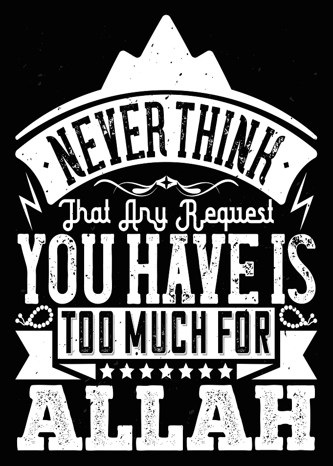 Lettering for Faith Muslim