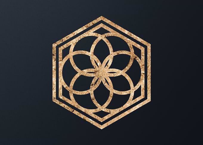 Gold Glyphs Mandalas Runes